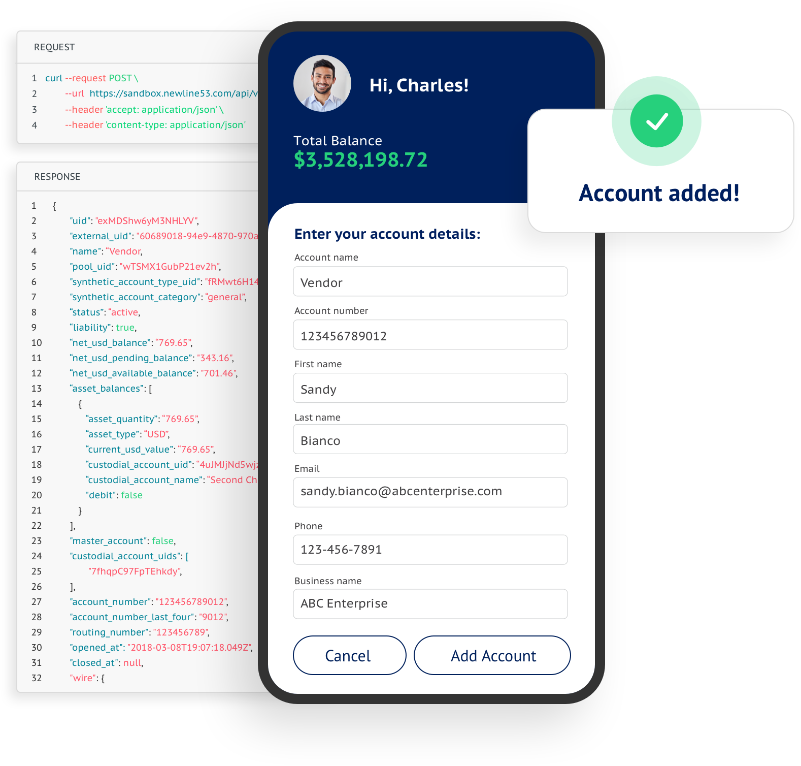 Identity Verification screen in the Catalyst Dashboard